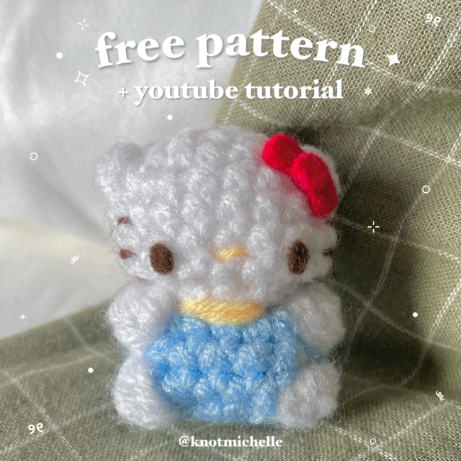 Free Amigurumi Pattern  Hello kitty items, Hello kitty crochet, Hello kitty