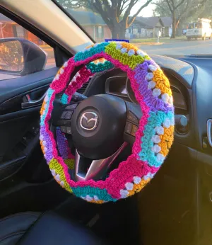 Smiley Steering Wheel + Seat Belt Cover Pattern