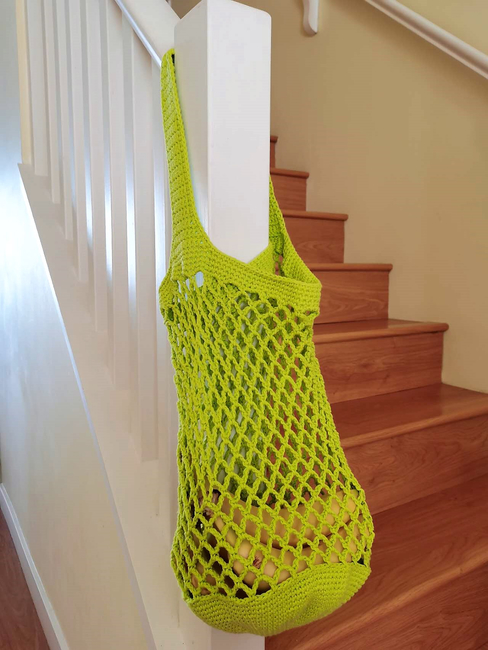 EcoFriendly Mesh Market Bag: Crochet pattern