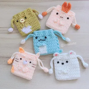 Lenns Craft Mini Stitch Scrump Angel Amigurumi Handmade Crochet Plushies Add Keychain per Piece