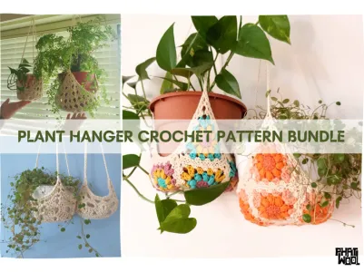 3 x Plant Hanger Pattern Bundle