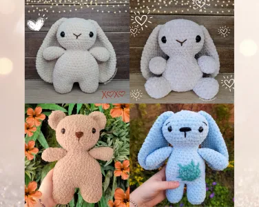 Beginner-Friendly Bunnies & Bears bundle pack