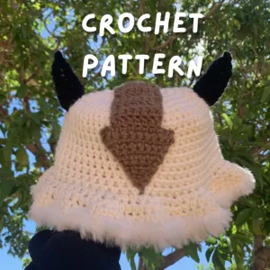 Sky Bison Bucket Hat Crochet Pattern
