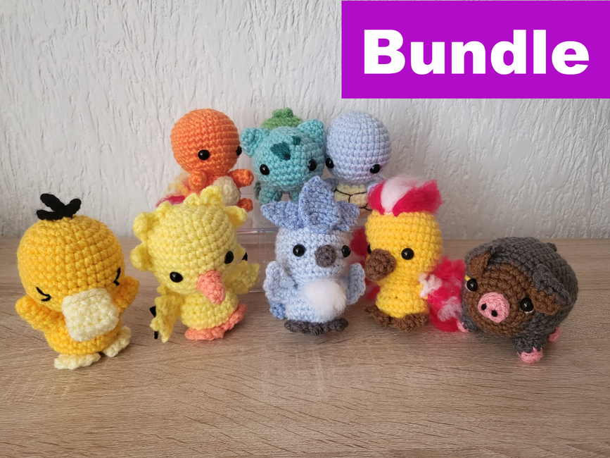 Chibi Pokemon bundle 1 Crochet