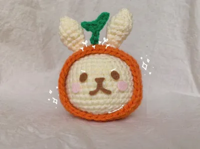 bunny in an orange