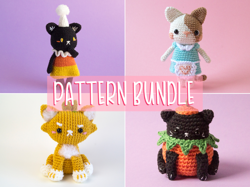 Digital Hello Kitty Crochet Pattern – Instant Download DIY Amigurumi Pattern  in PDF File