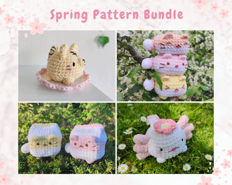 Spring Amigurumi Pattern Bundle: Crochet pattern | Ribblr
