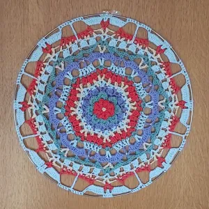 MaryJane Mandala Hooped Wallhanging