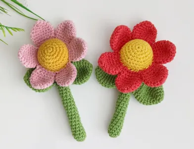 Easy crochet flower pattern