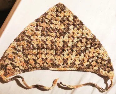 Crochet Granny Triangle Bandana