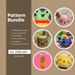 [FREE] 7 Free Patterns Bundle - Mixed Patterns CJM Crochey