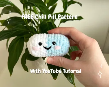 FREE chill pill pattern with YouTube tutorial