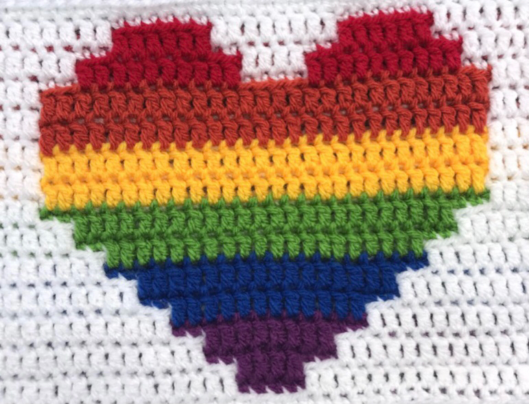 Rainbow Pride Crochet Bralette -  Canada