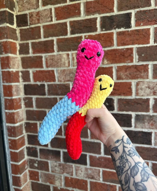 PATTERN: Crochet Emotional Support Worm 