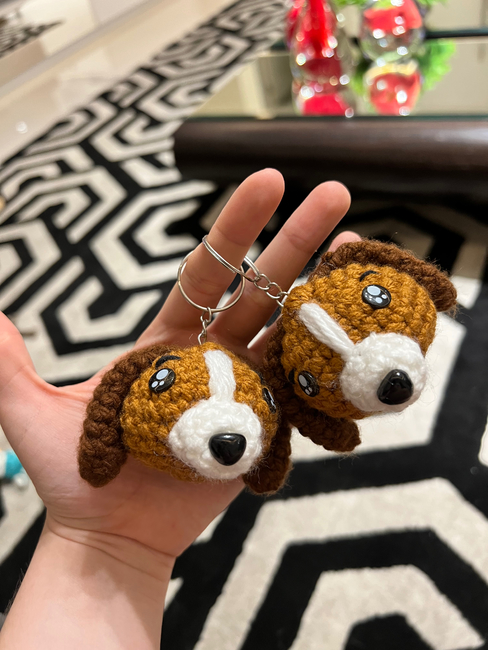 Amigurumi Puppy Keychain: Crochet pattern Ribblr
