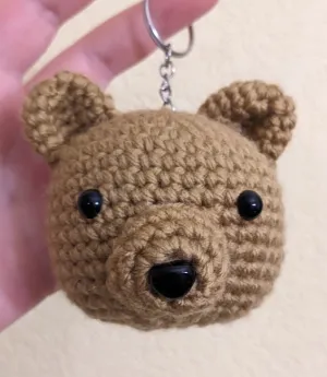 Teddy Bear Amigurumi Keychain