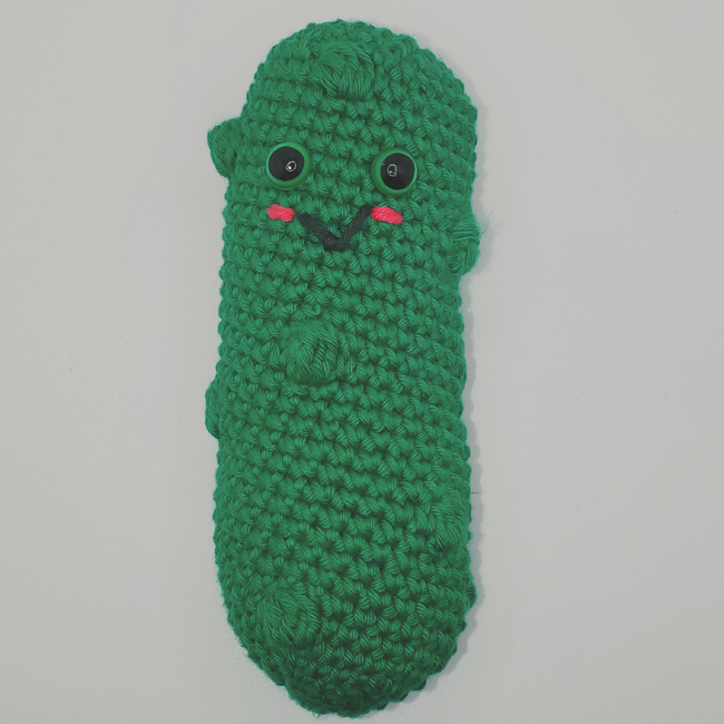 Crochet Pickle - Emotional Support Pickle with Tag, Best Gift For