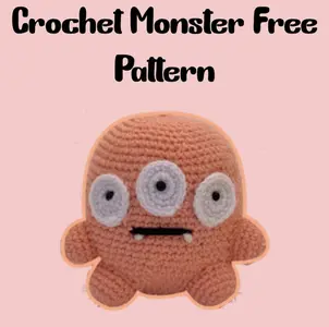 Crochet monster free pattern