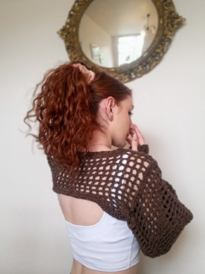 Gloved Puff Sleeves Crochet Pattern, Crochet Bolero