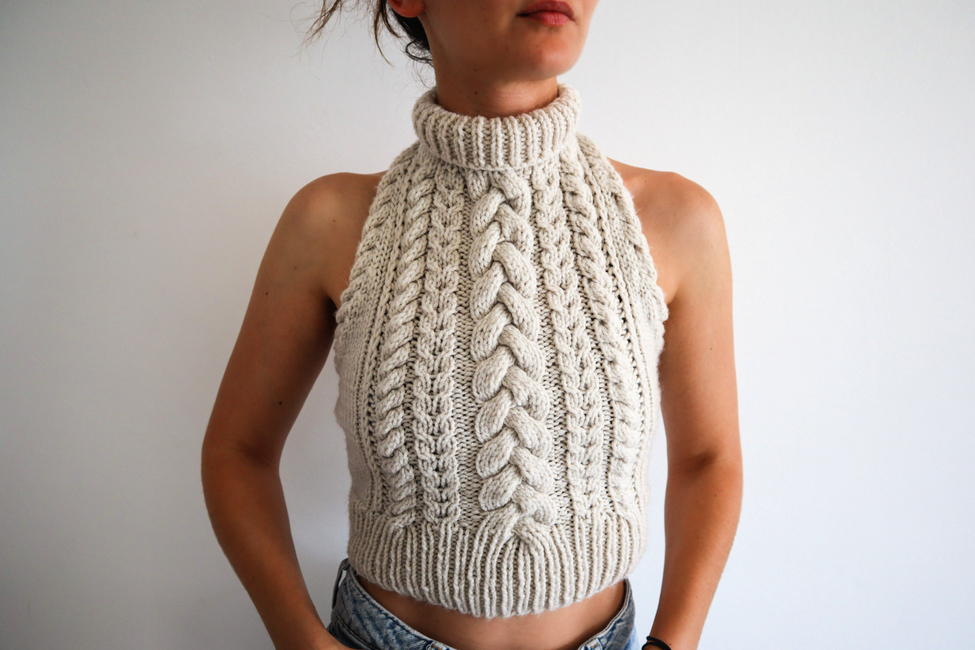 Cable Knit Halter Tops: Knitting pattern | Ribblr