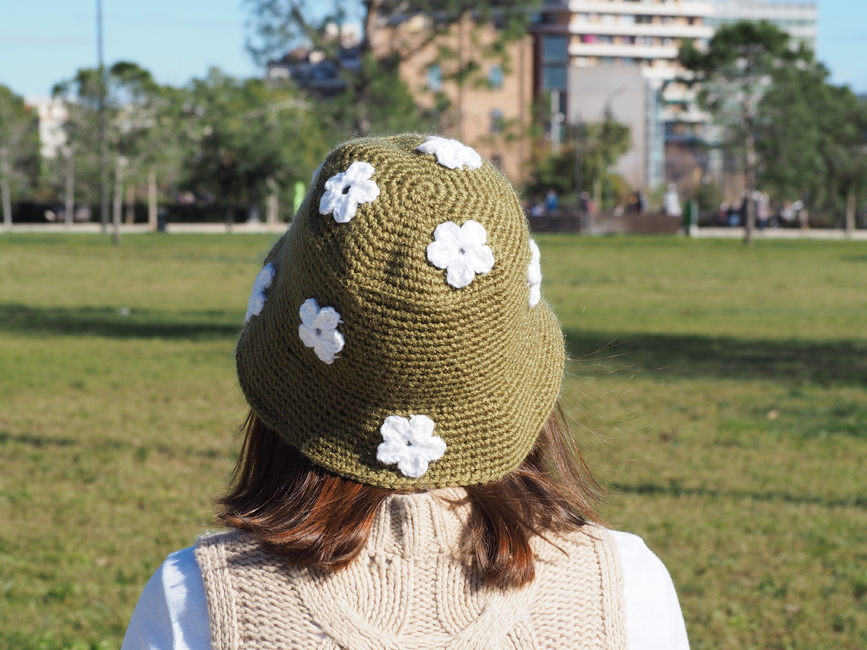 flower bucket hat crochet