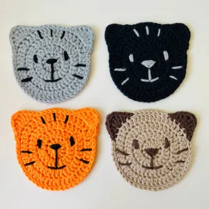 Crochet Cat Coaster