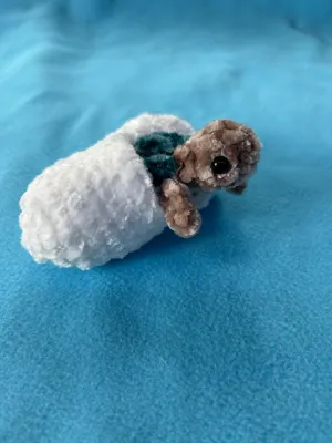 Small Eggshell - (for mini crochet animals) - Free!