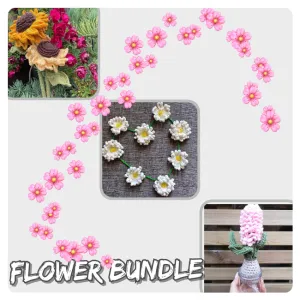 Flower bundle - sunflower, daisy chain, hyacinth