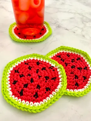 Watermelon Coasters