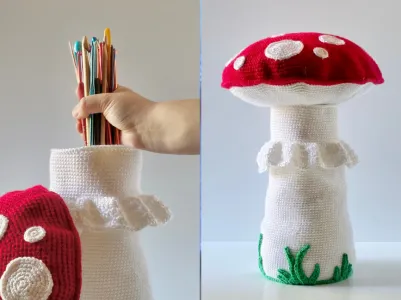 Large Toadstool Storage Jar