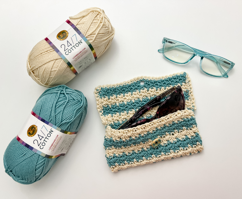 Easy Crochet Glasses Case Free Pattern & Tutorial - OkieGirlBling