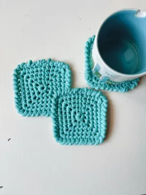 The Squaredy Crab Coaster Crochet Pattern