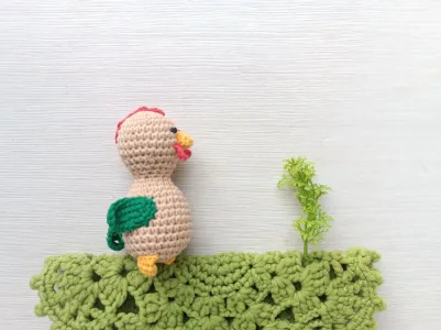 Crochet pattern little cockerel