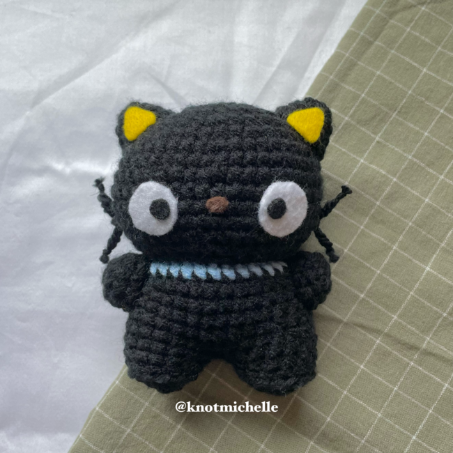 Glasses holder cat crochet pattern PDF in English