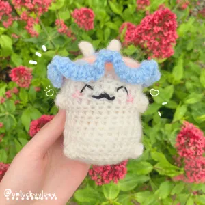 Bunny Plush + Trans Pride Hat