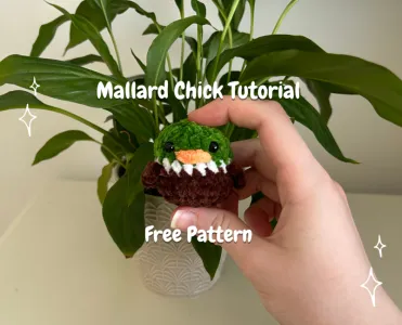 FREE Mallard chick plush beginner pattern|youtube tutorial