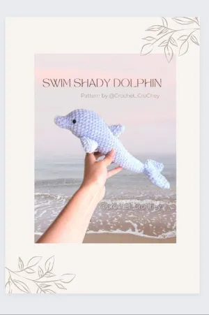 Swim Shady Dolphin Amigurumi Crochet Pattern