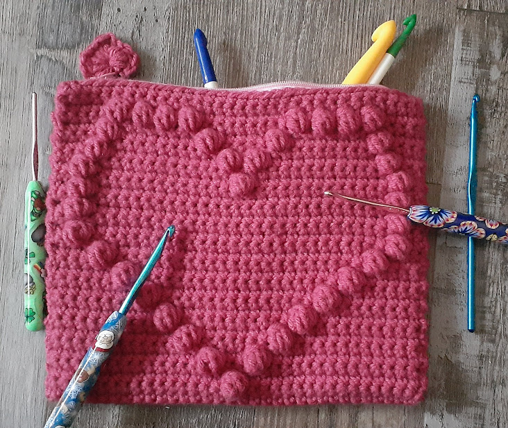 Red Heart Bobble Crochet Baby Blanket Pattern