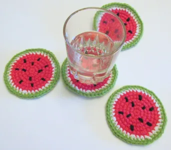 Watermelon Coasters