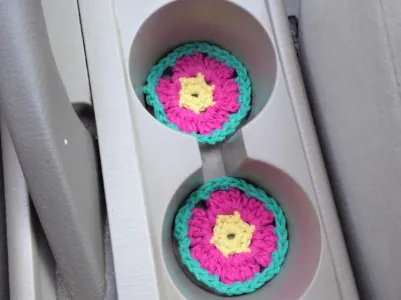 Flower Car Coasters