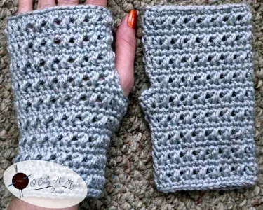 Self Striping Crochet Wrist Warmers - Zeens and Roger