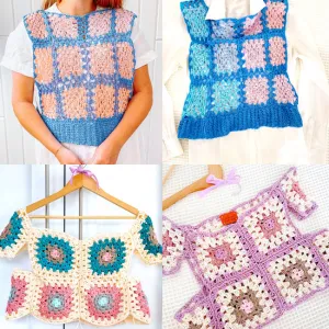 Granny Square Tops duo