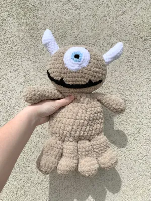 Little Monster Lovey Pattern Large