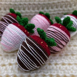 Chocolate Covered Strawberry Keychain