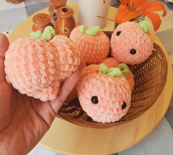 Kawaii Peach Amigurumi Crochet