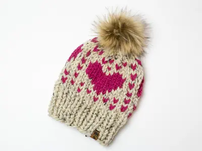 Hearts For Days Winter Toque Hat