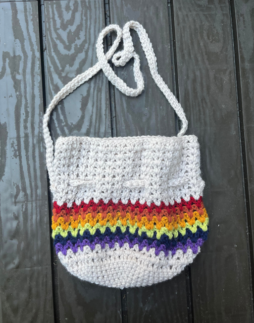 Rainbow Crochet Bag