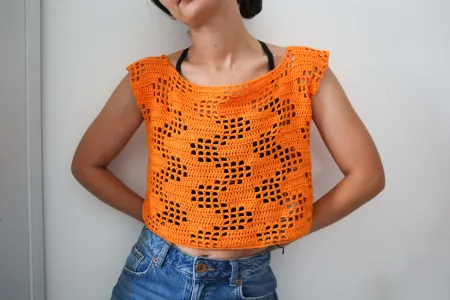 Simple Knit Halter Top Pattern Graphic by thesnugglery · Creative