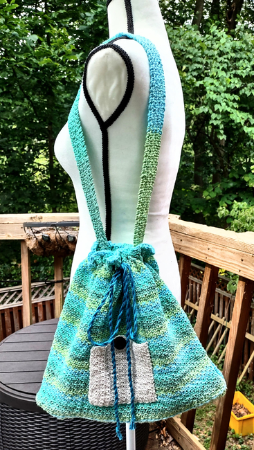 Crochet No-Sew Convertible Backpack