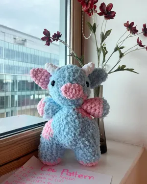 FREE Furry Bubble Gum Cow Crochet Pattern